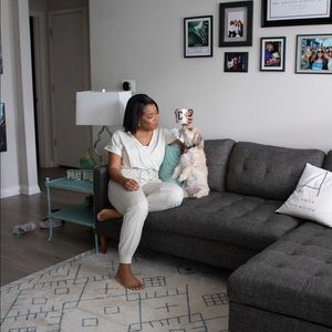 Pink Lily gray jumpsuit